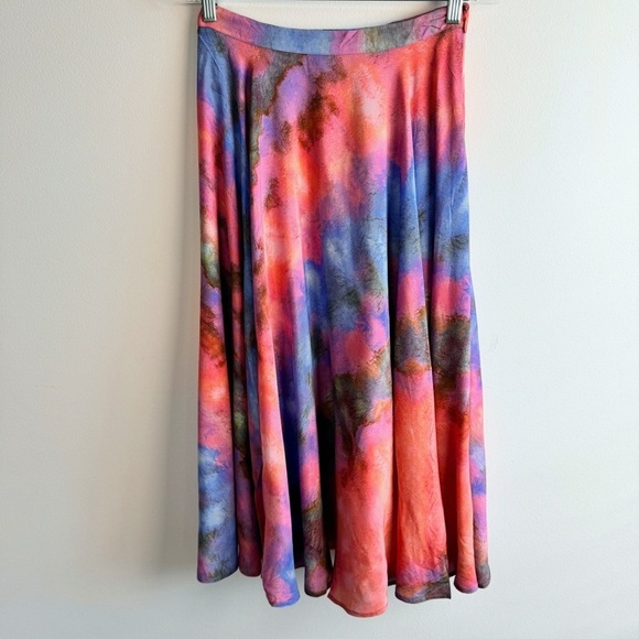 Anthopologie Joni size S Tie-Dye Midi Skirt by Bl^nk London New without tag - Picture 3 of 10